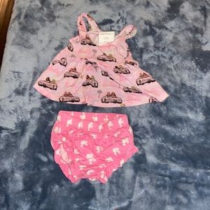 Posh Peanut x Barbie set 3-6 months